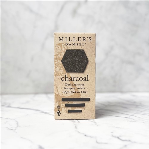 Millers Damsels Charcoal Crackers - 125g